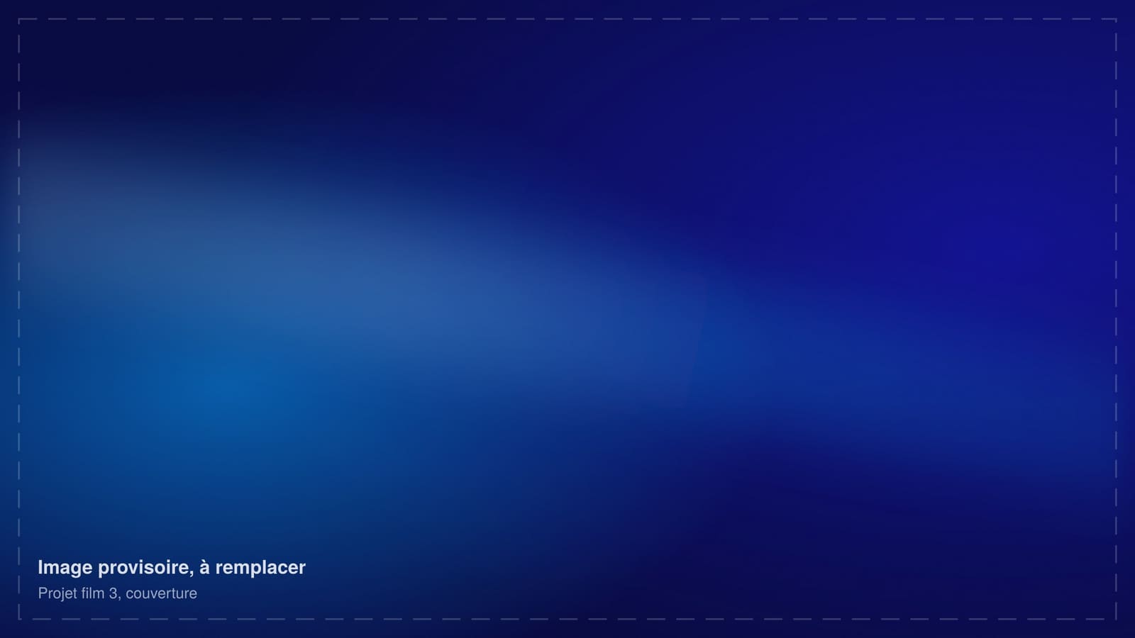 Image provisoire : couverture du projet d’exemple