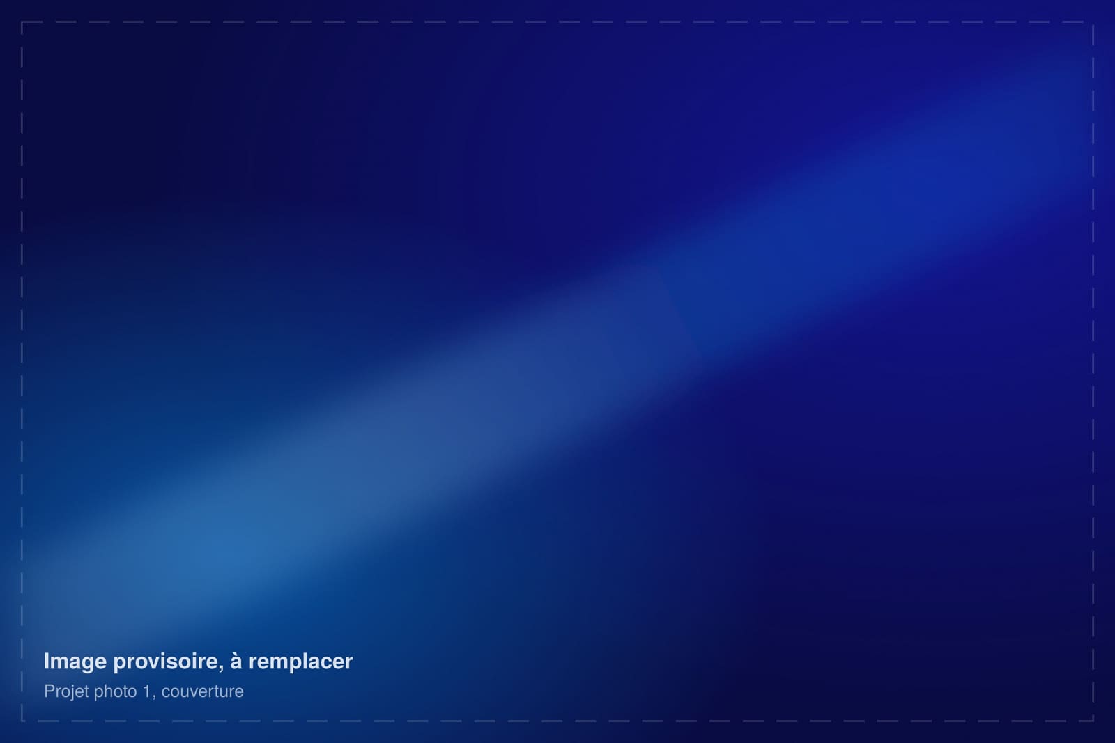 Image provisoire : couverture du projet d’exemple