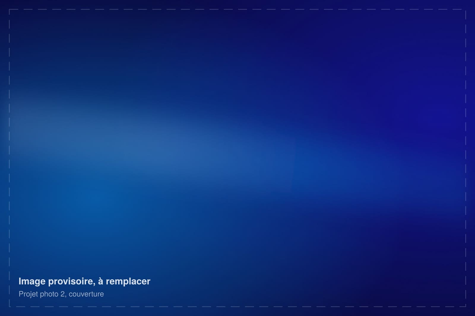 Image provisoire : couverture du projet d’exemple
