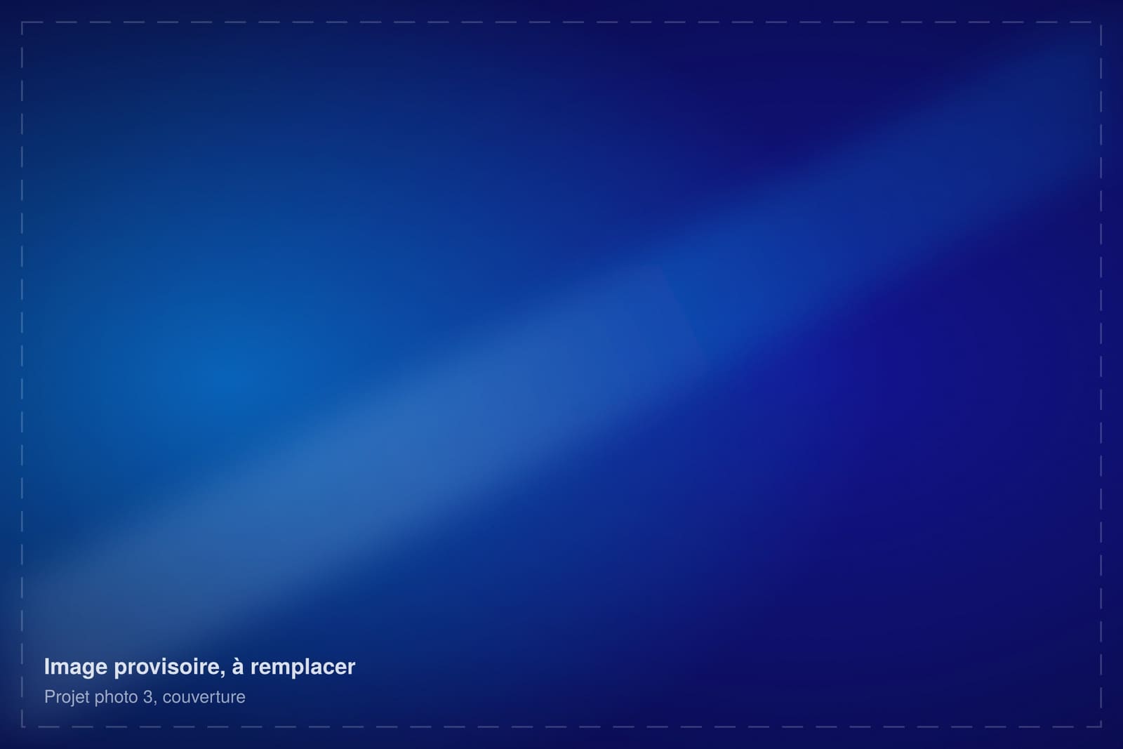 Image provisoire : couverture du projet d’exemple